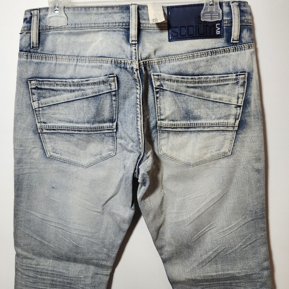 Sodium Lab Fit Comfort Men's Denim Jeans - Picture 10 of 12